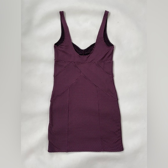 Intimately Free People Purple Black Microdot Bodycon Dress Size Medium - Picture 4 of 10